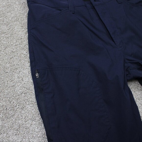 Eddie Bauer Pants Mens 38x32 Blue Fleece Lined Tech Nylon Stretch Cargo Pocket - Picture 9 of 14